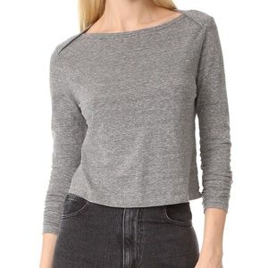 AMO Boatneck Top in Gray